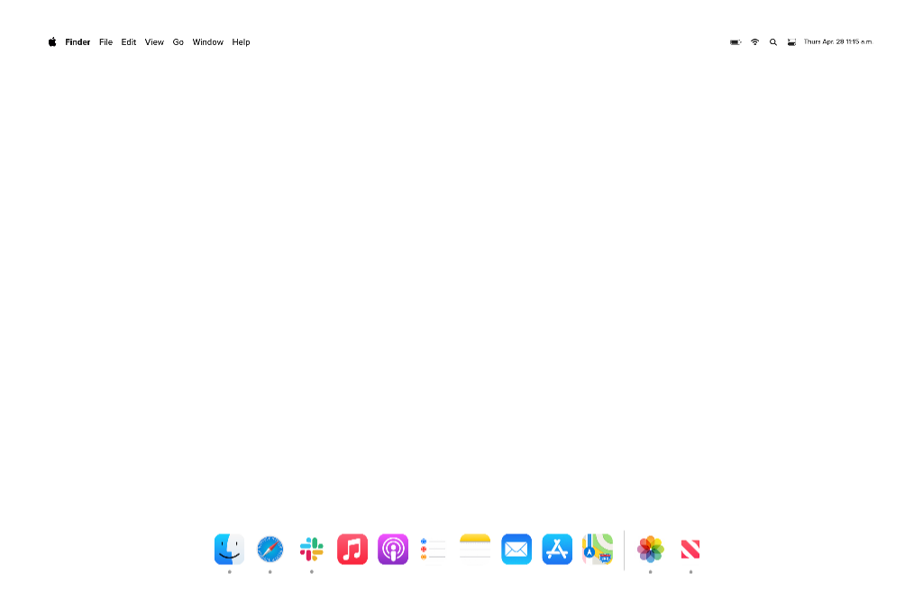 Minimalist macOS Desktop
