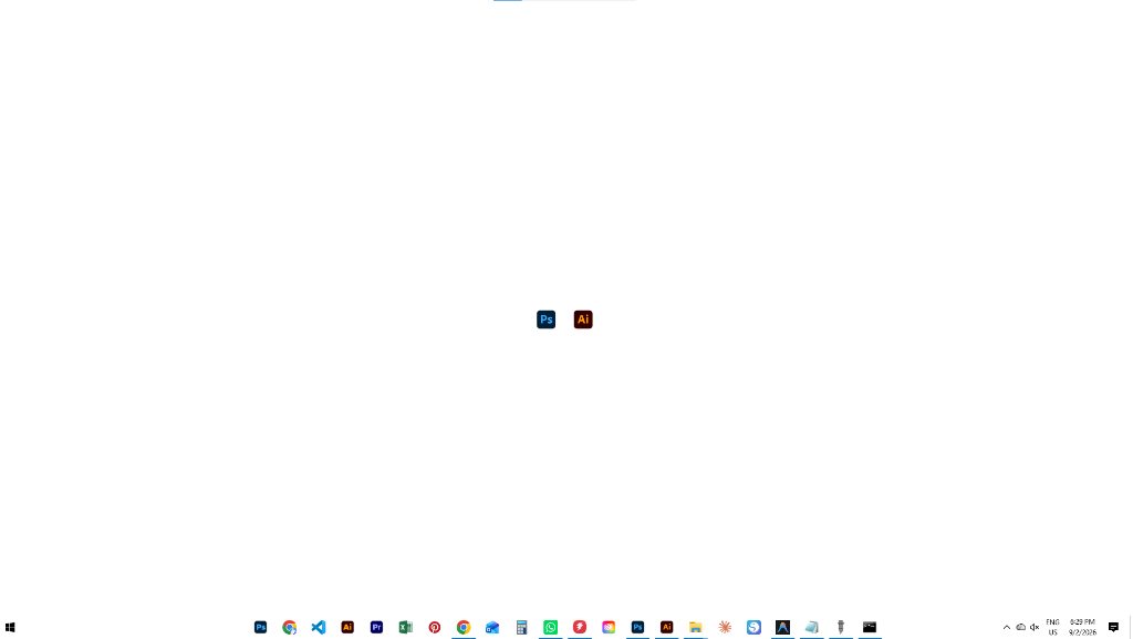 Clean Minimal Windows Desktop